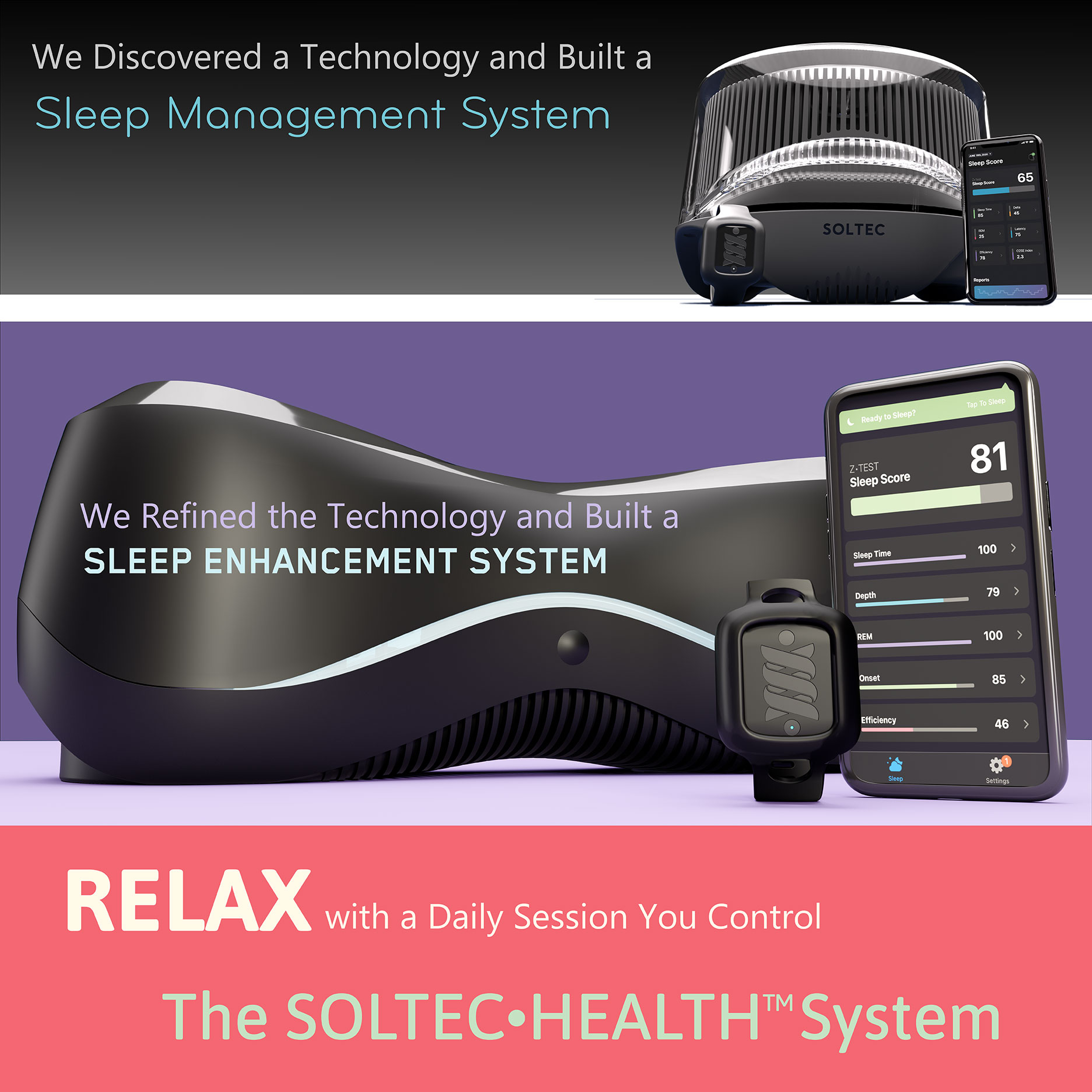 Sleep Management System is now the SOLTEC Sleep Enhancement System image