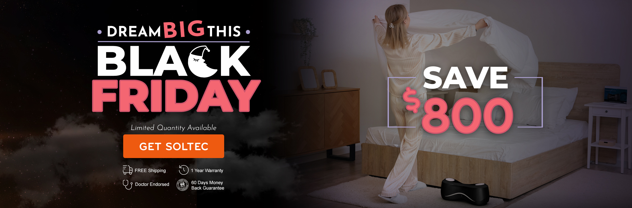 Soltec Health Hero image for Black Friday